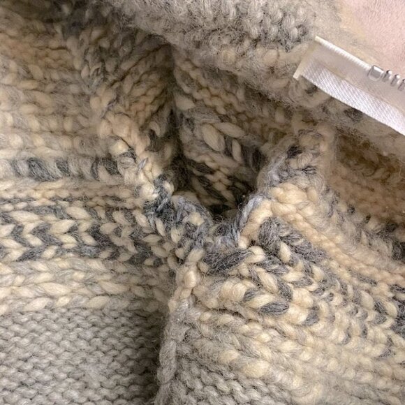 Vintage Genuine Cowichan Hand Knit Full Zip Fair Isle Wool Sweater M - Picture 11 of 16